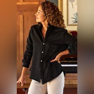 Frank & Eileen Triple Fleece Eileen fit Black Button Down Shirt- sz L